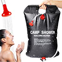 SANBLOGAN Bolsa de Ducha Solar- 20L Bolsa de Ducha Acampada Portatil Bolsa de Ducha Al Aire Libre Bolsa De Baño Solar…